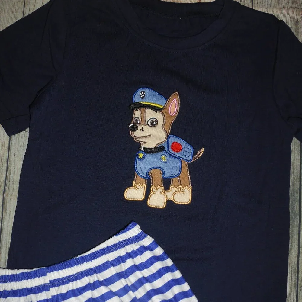Boutique Paw Patrol Chase Boys Shorts Outfit Set